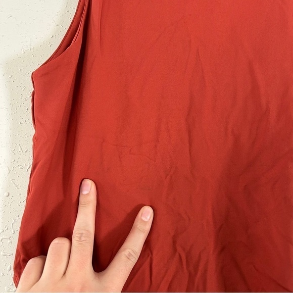 🦋 Glo Fashion London Burnt Orange High Neck Bodysuit Francesca’s Medium - Picture 8 of 8